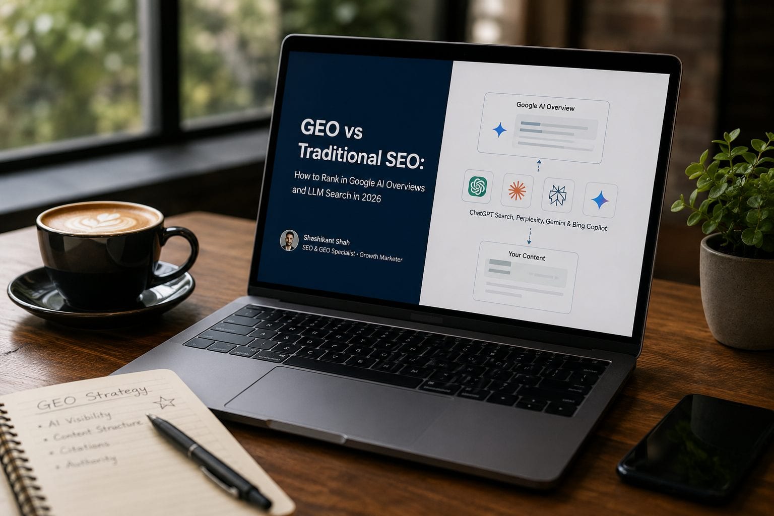 GEO vs Traditional SEO: how to rank in Google AI Overviews 2026