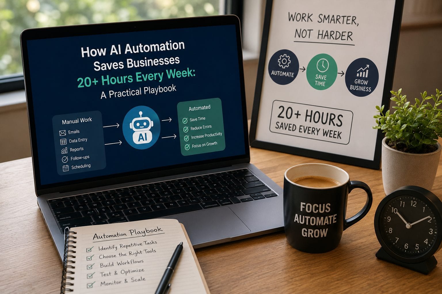Abstract automation illustration