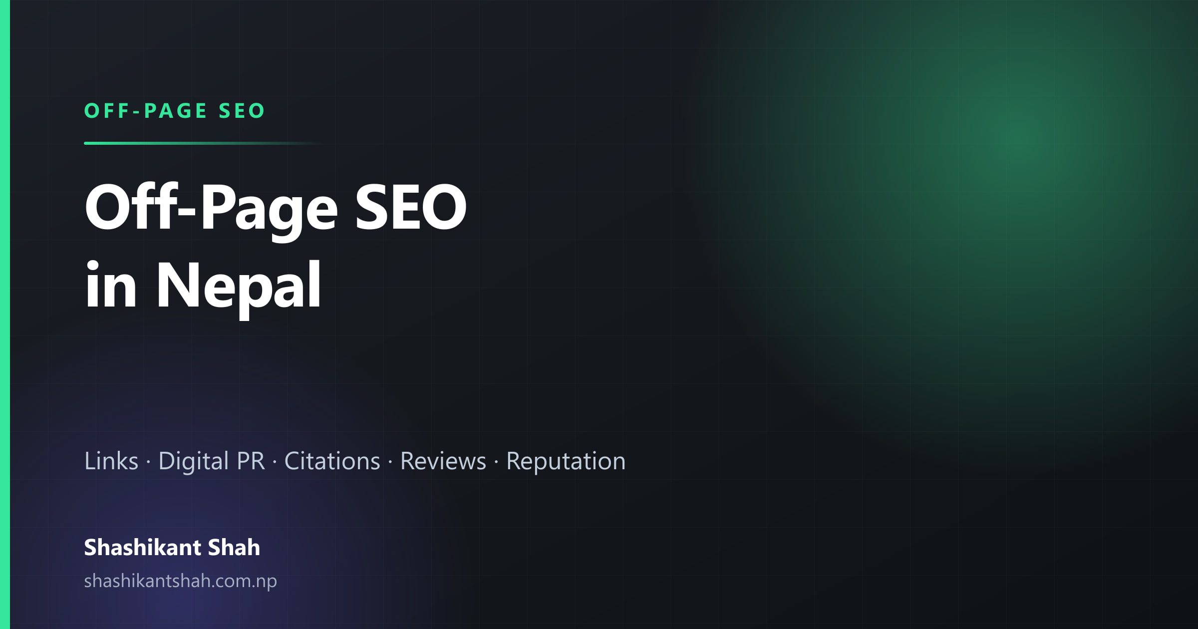 Title card reading Off-Page SEO in Nepal